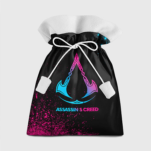 Подарочный мешок Assassins Creed - neon gradient / 3D-принт – фото 1