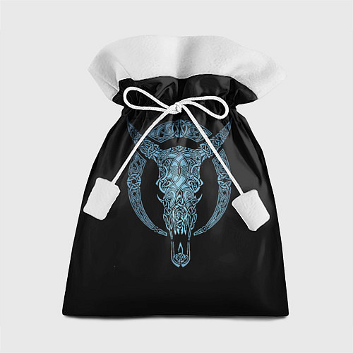 Подарочный мешок Голова животного с рогами - кельстские узор / 3D-принт – фото 1