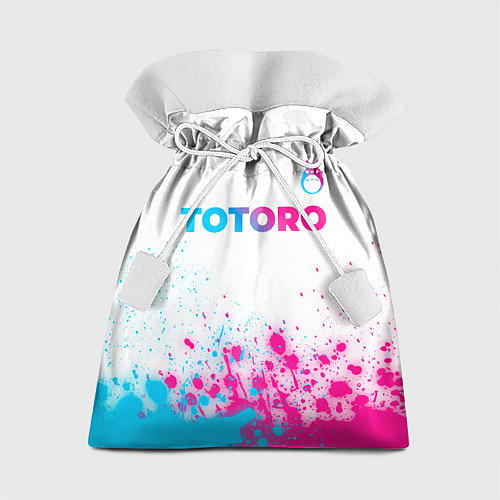 Подарочный мешок Totoro neon gradient style: символ сверху / 3D-принт – фото 1