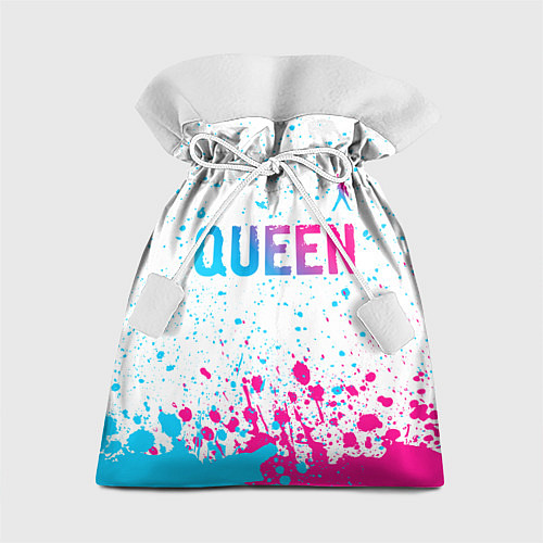 Подарочный мешок Queen neon gradient style: символ сверху / 3D-принт – фото 1