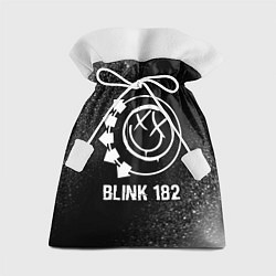 Мешок для подарков Blink 182 glitch на темном фоне, цвет: 3D-принт