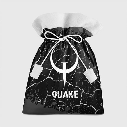 Подарочный мешок Quake glitch на темном фоне / 3D-принт – фото 1