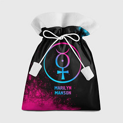 Подарочный мешок Marilyn Manson - neon gradient