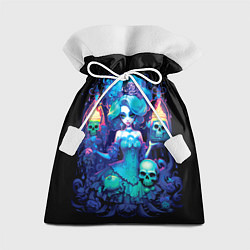 Мешок для подарков Сказочная ведьма с черепами, цвет: 3D-принт