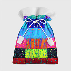 Мешок для подарков Геометрическая абстракция - капли дождя, цвет: 3D-принт