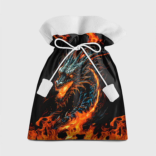 Подарочный мешок Свирепый огненный дракон 2024 / 3D-принт – фото 1