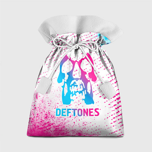 Подарочный мешок Deftones neon gradient style / 3D-принт – фото 1