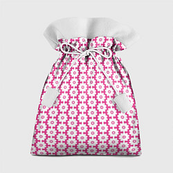 Мешок для подарков Цветочный розовый паттерн, цвет: 3D-принт