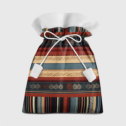 Подарочный мешок Этнический принт в полоску / 3D-принт – фото 1