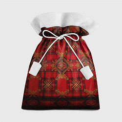 Мешок для подарков Красная шотландская клетка royal stewart, цвет: 3D-принт