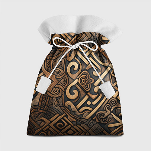 Подарочный мешок Асимметричный узор в викингском стиле / 3D-принт – фото 1