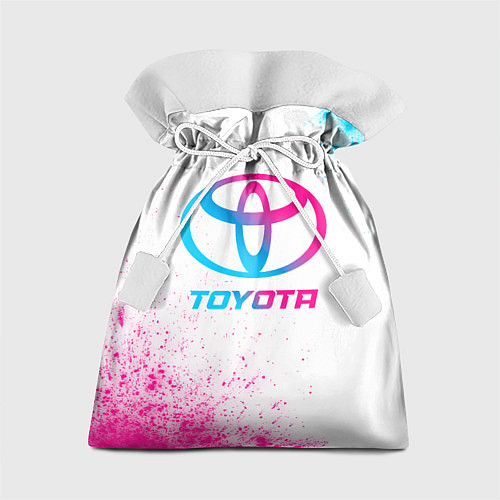 Подарочный мешок Toyota neon gradient style / 3D-принт – фото 1