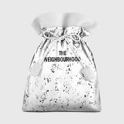 Мешок для подарков The Neighbourhood glitch на светлом фоне посередин, цвет: 3D-принт