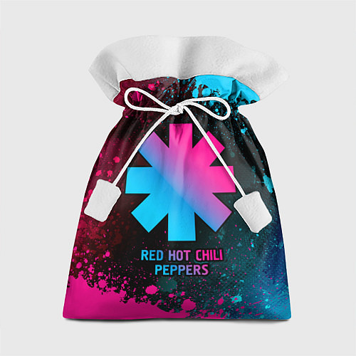 Подарочный мешок Red Hot Chili Peppers - neon gradient / 3D-принт – фото 1