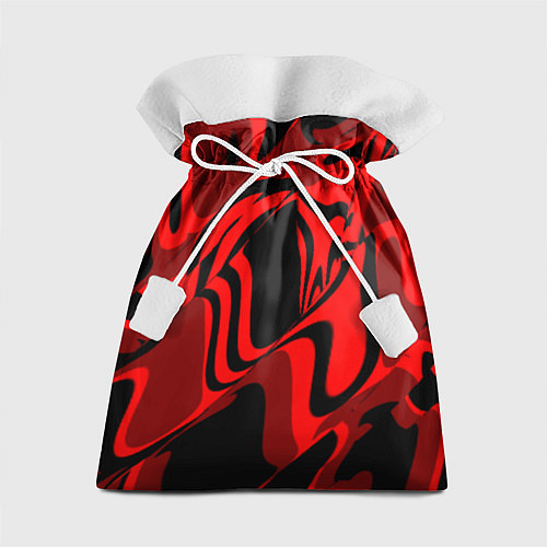 Подарочный мешок Черно-красное предупреждение / 3D-принт – фото 1