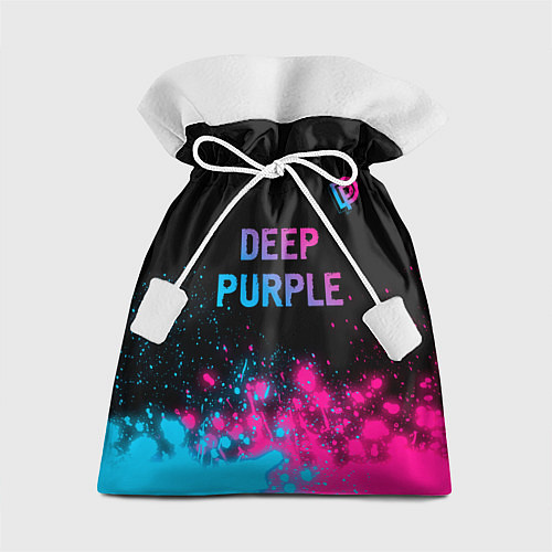 Подарочный мешок Deep Purple - neon gradient посередине / 3D-принт – фото 1