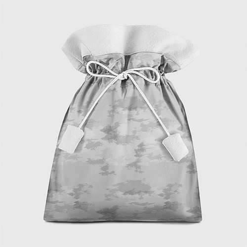 Подарочный мешок Светло-серый пятнистый паттерн / 3D-принт – фото 1