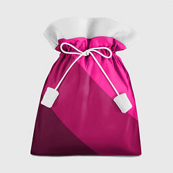 Мешок для подарков Широкие розовые полосы, цвет: 3D-принт