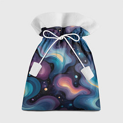 Мешок для подарков Космические волны и звездная пыль, цвет: 3D-принт