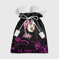 Мешок для подарков Lil peep neon rap 2017, цвет: 3D-принт