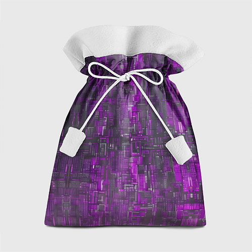 Подарочный мешок Фиолетовый металл модерн / 3D-принт – фото 1