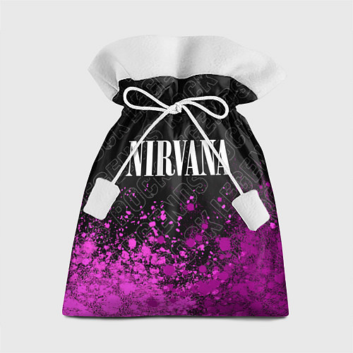 Подарочный мешок Nirvana rock legends посередине / 3D-принт – фото 1