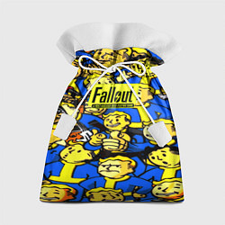 Мешок для подарков Fallout logo game, цвет: 3D-принт