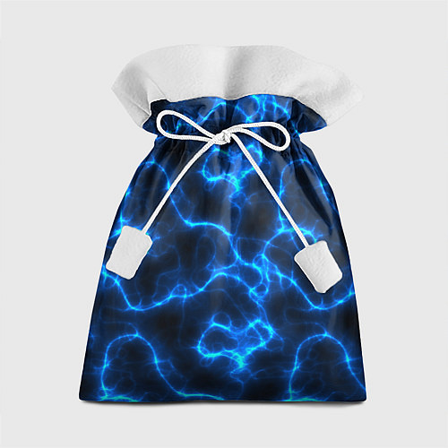 Подарочный мешок Голубая молния / 3D-принт – фото 1