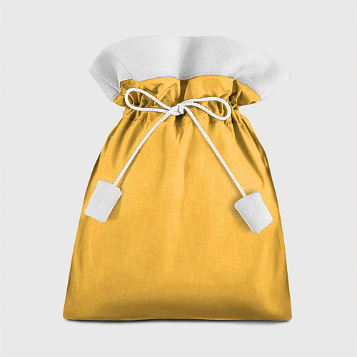 Подарочный мешок Жёлтый однотонный текстура / 3D-принт – фото 1