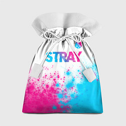 Мешок для подарков Stray neon gradient style посередине, цвет: 3D-принт