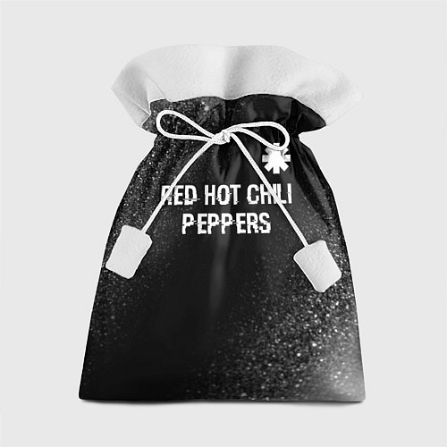 Подарочный мешок Red Hot Chili Peppers glitch на темном фоне посере / 3D-принт – фото 1