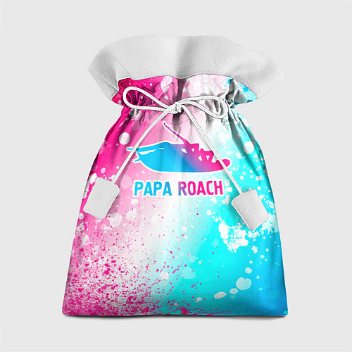 Подарочный мешок Papa Roach neon gradient style / 3D-принт – фото 1
