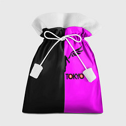 Мешок для подарков Токийские мстители черно-розовый, цвет: 3D-принт