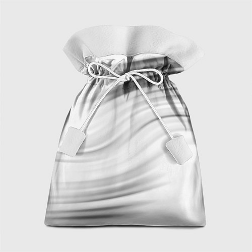 Подарочный мешок Бело-серый абстрактный узор дымчатый / 3D-принт – фото 1