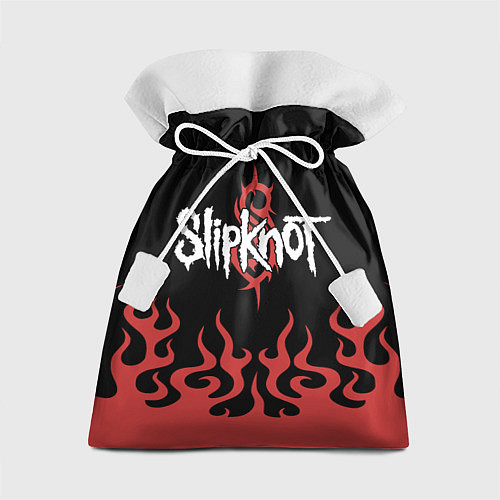 Подарочный мешок Slipknot в огне / 3D-принт – фото 1