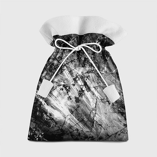 Подарочный мешок Чёрный мрамор / 3D-принт – фото 1