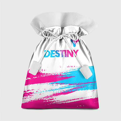 Подарочный мешок Destiny neon gradient style посередине / 3D-принт – фото 1