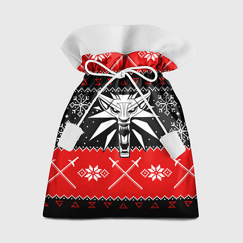 Подарочный мешок The Witcher christmas sweater / 3D-принт – фото 1