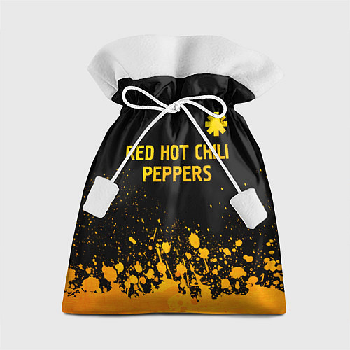 Подарочный мешок Red Hot Chili Peppers - gold gradient посередине / 3D-принт – фото 1