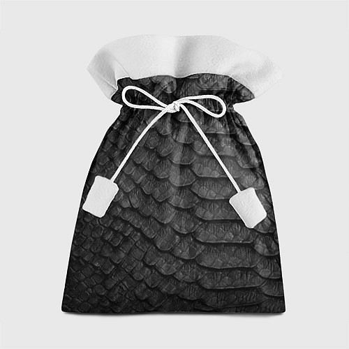 Подарочный мешок Черная кожа рептилии / 3D-принт – фото 1
