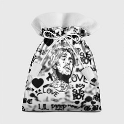 Мешок для подарков Lil peep автограф, цвет: 3D-принт