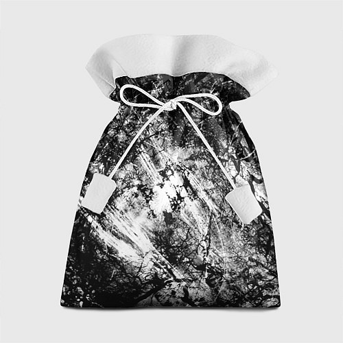 Подарочный мешок Зимний лес узоры / 3D-принт – фото 1