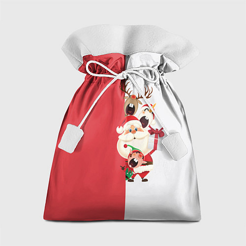 Подарочный мешок Новогодние персонажи / 3D-принт – фото 1