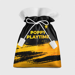 Мешок для подарков Poppy Playtime - gold gradient посередине, цвет: 3D-принт