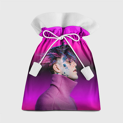 Подарочный мешок Lil Peep фиолетовый лук / 3D-принт – фото 1