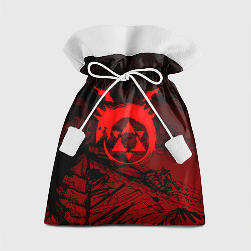 Подарочный мешок Красный знак уроборос - Стальной алхимик / 3D-принт – фото 1