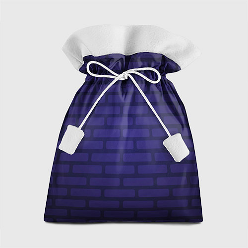 Подарочный мешок Фиолетовая кирпичная стена / 3D-принт – фото 1