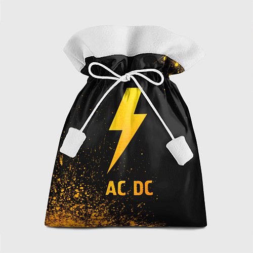 Подарочный мешок AC DC - gold gradient / 3D-принт – фото 1