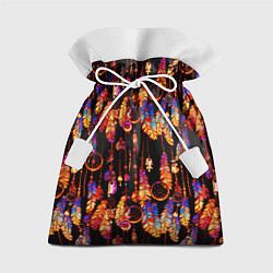 Мешок для подарков Ловцы снов с яркими перьями, цвет: 3D-принт