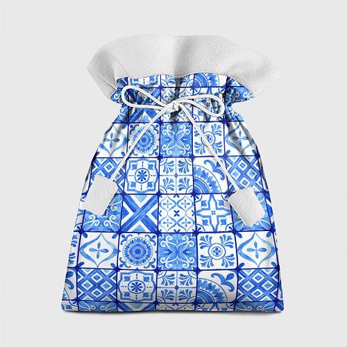 Подарочный мешок Голубая плитка из кухни / 3D-принт – фото 1